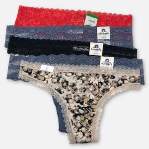 Calvin Klein, b.tempt’d, Jenni NWT 5 Pack Bundle Panties Thong Lace SZ L Multi